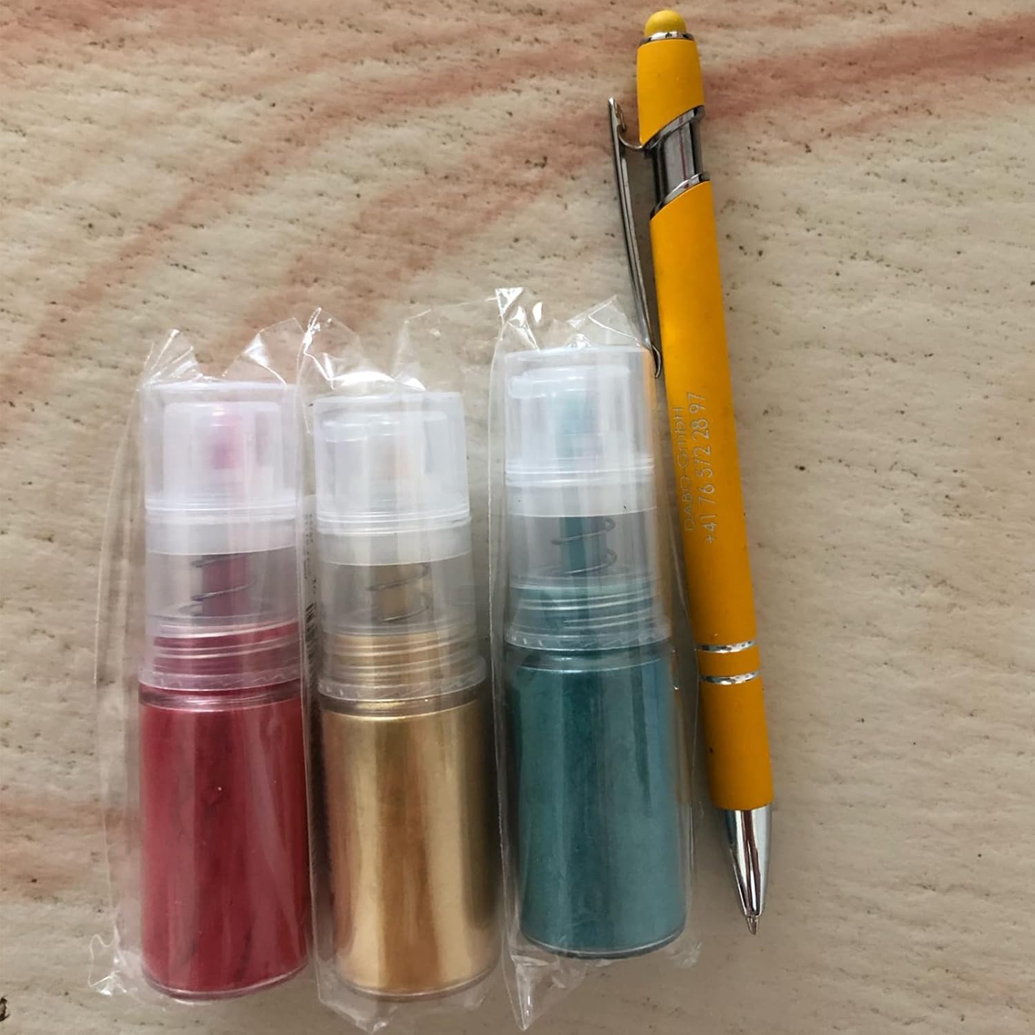 Luster Dust Edible Food Grade Edible  Dust Powder in Spray Bottle Edible Glitter Metallic Dusting Powder for Cake Decorating, Baking, Drinks, Fondant, Candy, Cookie-5g each