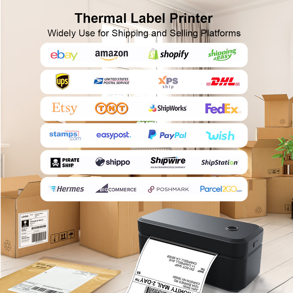 X4 Express Multifunction Thermal Label Printer – Thermal Printer for Home, Office & Business, Shipping & Organization Labels