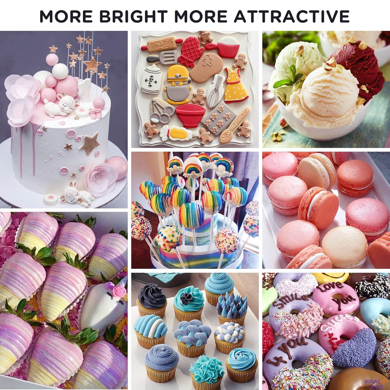 Oil Based Food Coloring for Chocolate 27 Colors Edible Food Dye for Sugar Candy Melts, Vera Oil Frosting Icing Dye for Baking Cookies Fondant Food Color for Cake Decorating