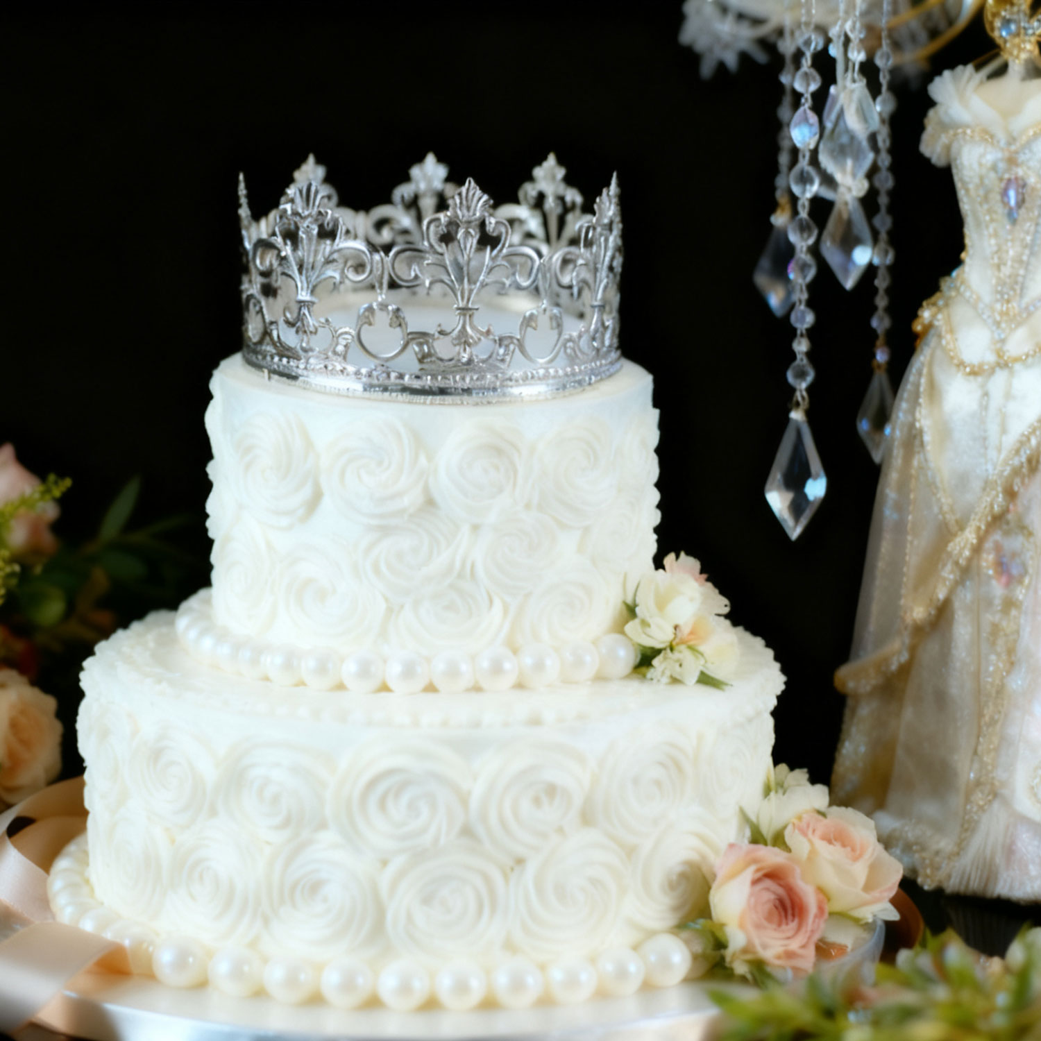 Lightweight Iron Art Queen's Crown - New Style 1st Birthday Cake Baking Decoration & Festival Ornament