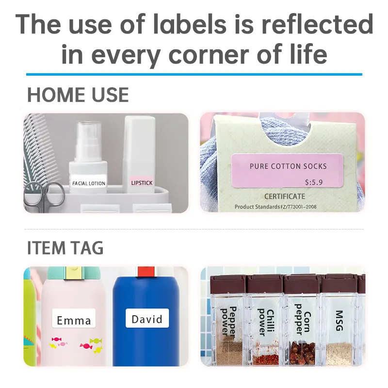 P12 Pocket-Sized Thermal Label Printer - 15mm Portable Tag Maker for Home & Office Organization