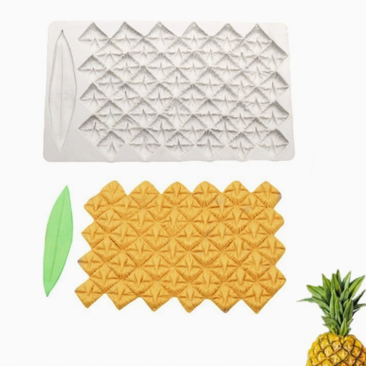 Silicone Beaded & Textured Fondant Mold, Faux Gemstone & Knitted Pattern Mat for Cake Decorating