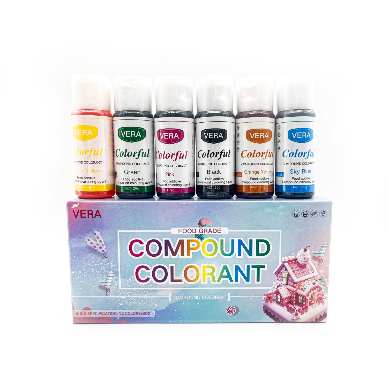 26g Gel Food Coloring,  Food Dye for Easter Cake Cookie Decorating, Baking, Candy Melts, Frosting, Easter Eggs