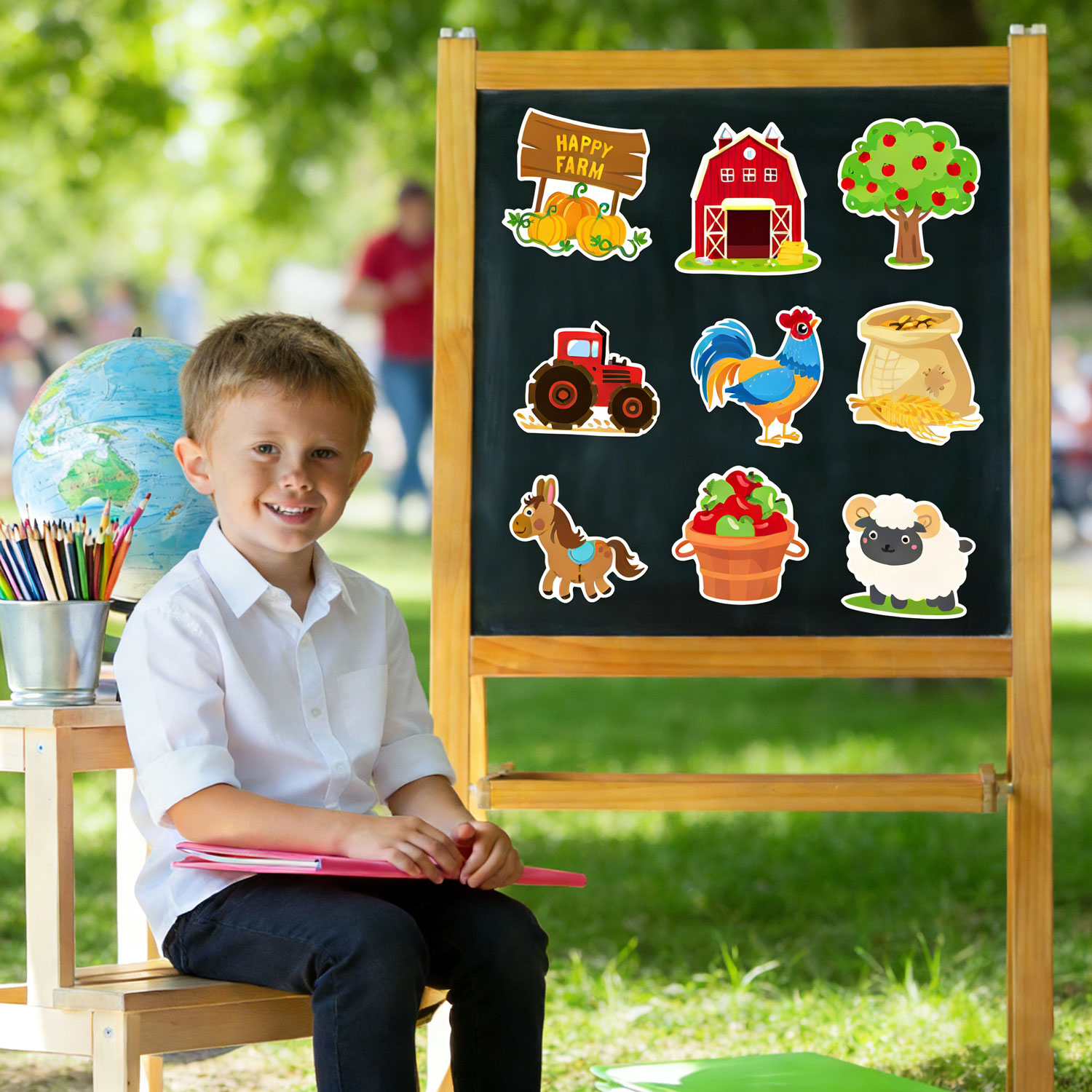 Farm Theme Soft Magnet Set | Vegetables Fruits & Farm Animals Fridge Magnets, Educational Magnetic Toys for Kids & Refrigerator Decor