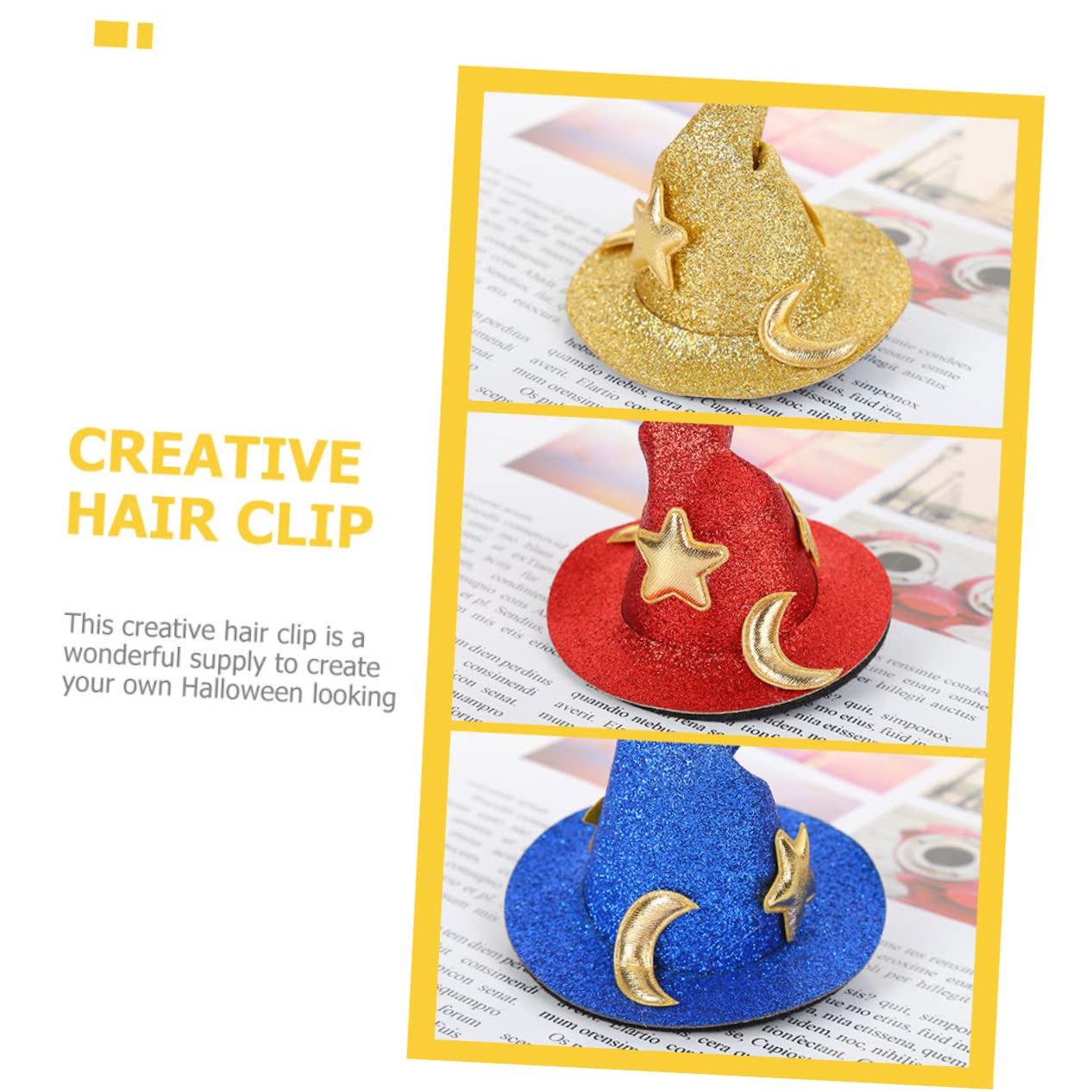 20 Pcs Halloween Hair Clips Mini Witch Hat Clip Halloween Barrettes Little Girl Mini Top Hats Mini Witch Hats Makeup Hair Clips Blue Decor Hair Clasp Outdoor Womens Hairpin Cloth
