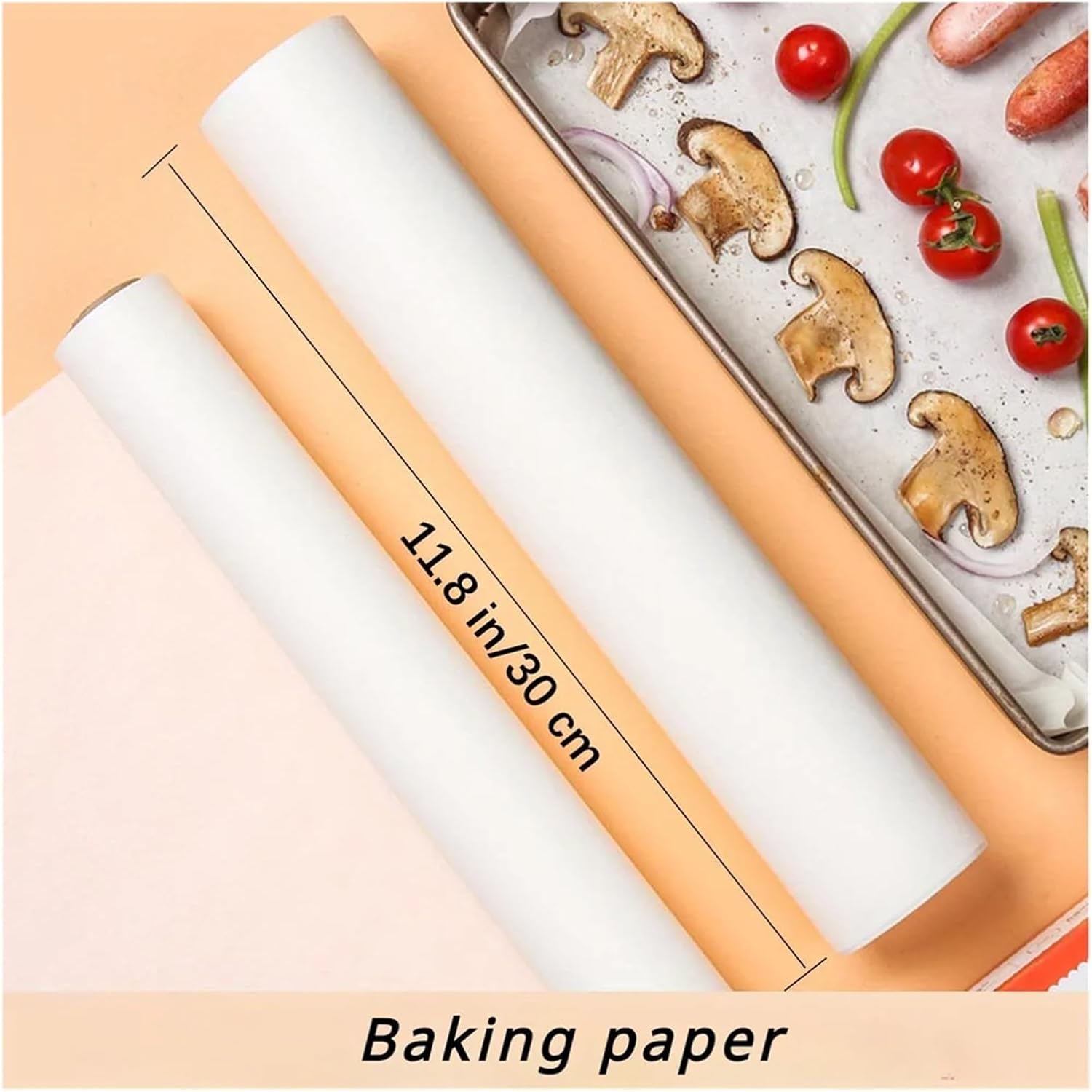 Multi-Purpose Baking Paper: Heat-Resistant Sheets for Ovens, Grilling & Food Wrapping (with metal serrations)