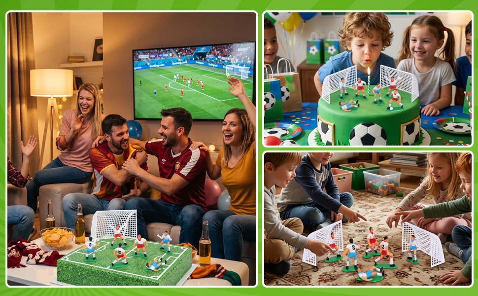 Football Cake Topper Set