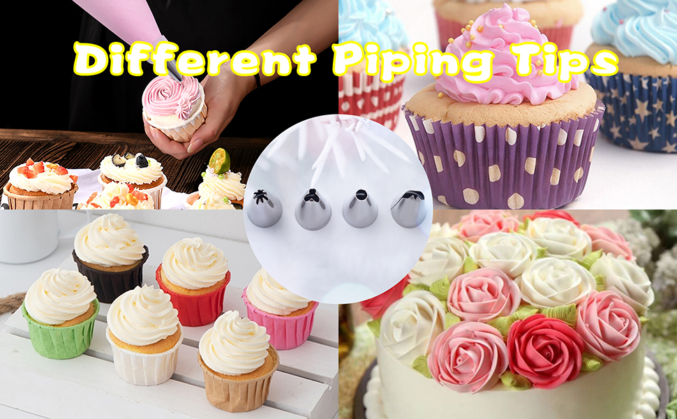 piping bags and tip set