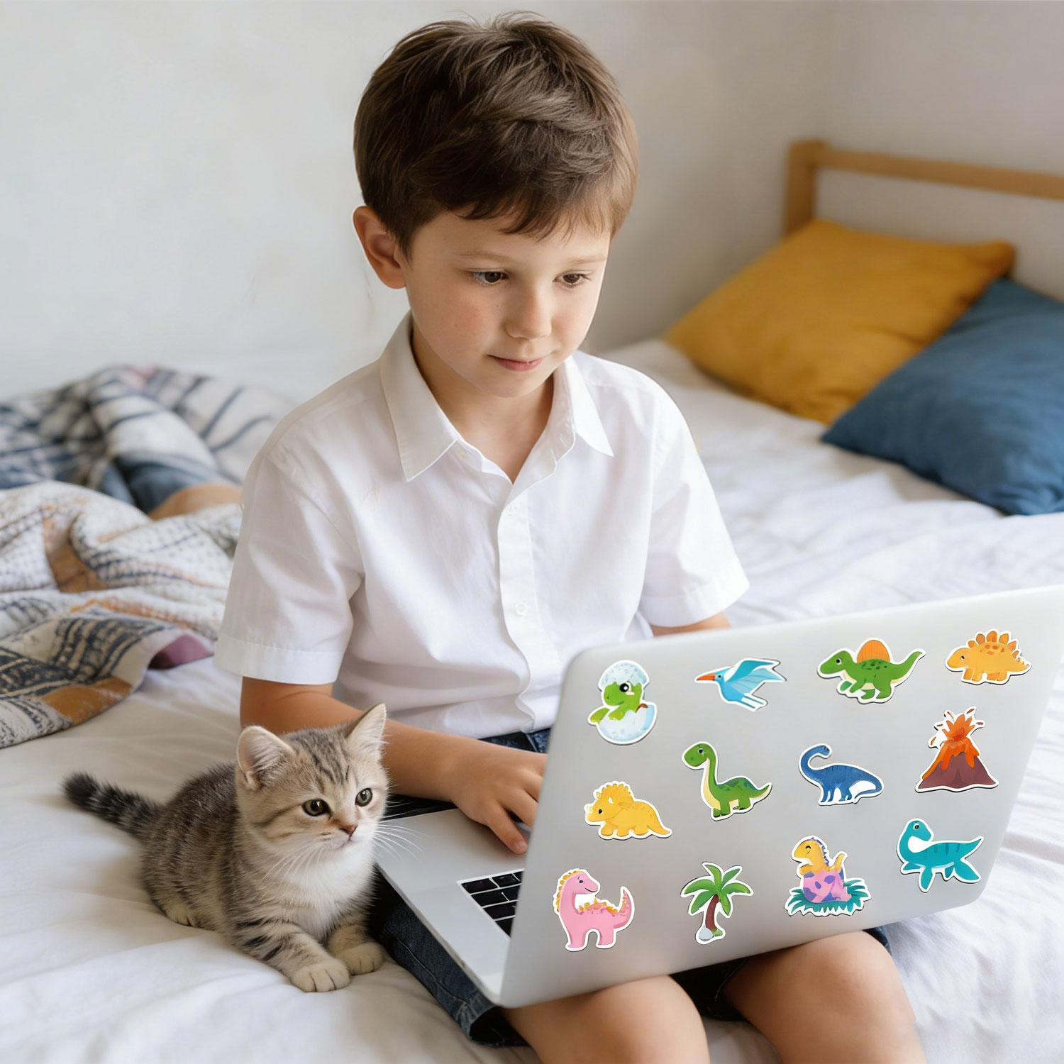 Dino ABC Magnetic Letters | Dinosaur-Themed Alphabet Magnets for Fridge & Whiteboard, Early Learning Toys for Preschool & Kindergarten