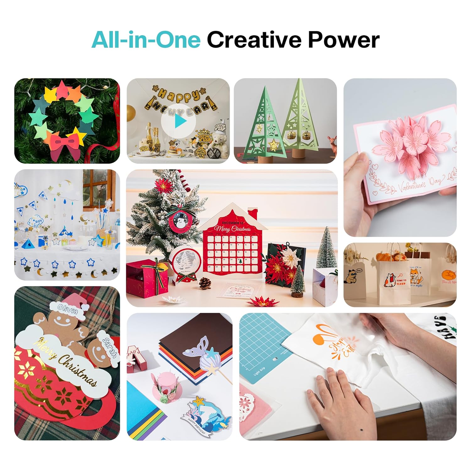 S41 Vinyl Cutter Machine - Essential Starter Bundle for DIY Crafts | Smart Sticker Maker Machine, Portable Sticker Machine for Room Decor, HTV, Cardstock, Paper Crafts and School Supplies