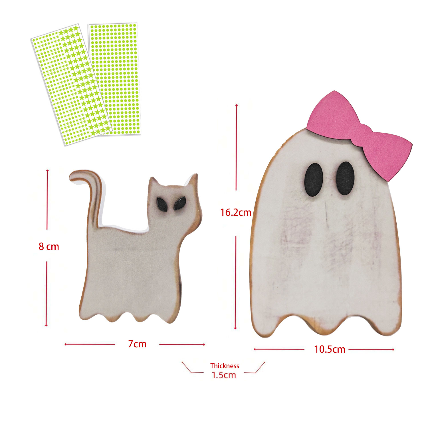 Adorable  Family Decor - Whimsical Home & Office Desktop Accent, Perfect Birthday Gift for Friends & Family, With Diy Glow In The Dark Stars And Circle, Fun Festive Vibe for Daily & Ghost Decor