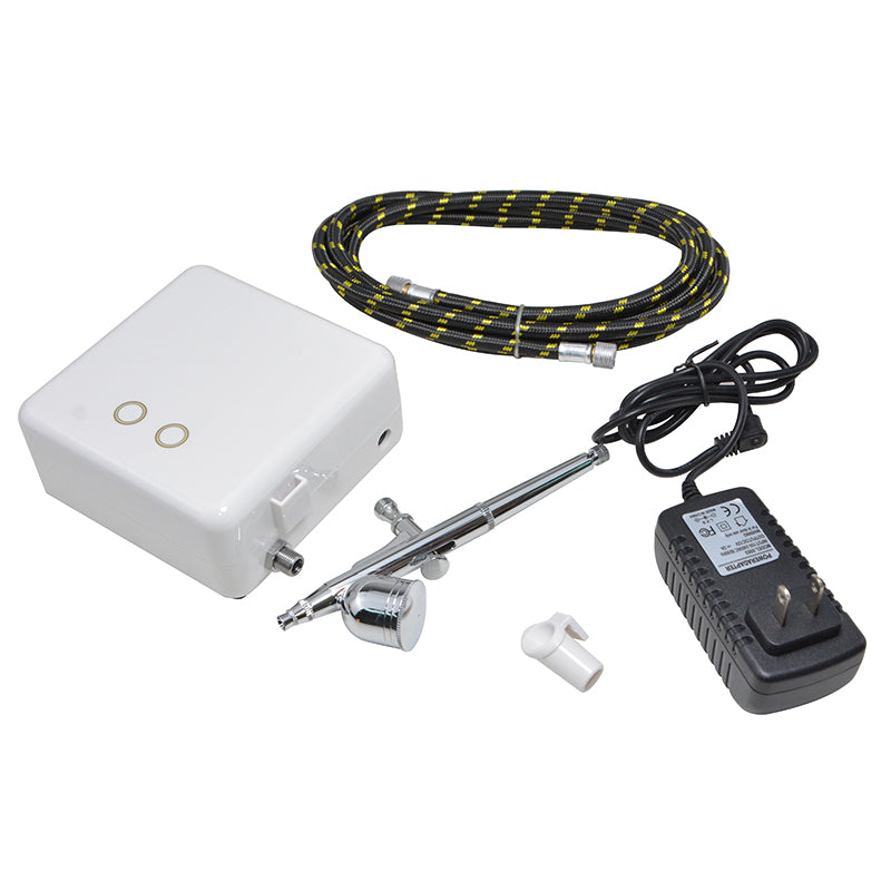 Multi-Purpose Airbrushing Tool Kit, 2-Gear Pressure Regulation, Automatic Shutdown, Touch Switch, for Airbrush Manicure, Cake Decoration, Model Painting, Art Painting