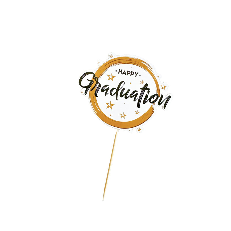 Class of 2025 Fruit Celebration Toppers | Colorful Insert Picks for Graduation Cakes & Desserts, Playful Food Decor for Student Parties, Photo-Ready Graduation Treat Accents