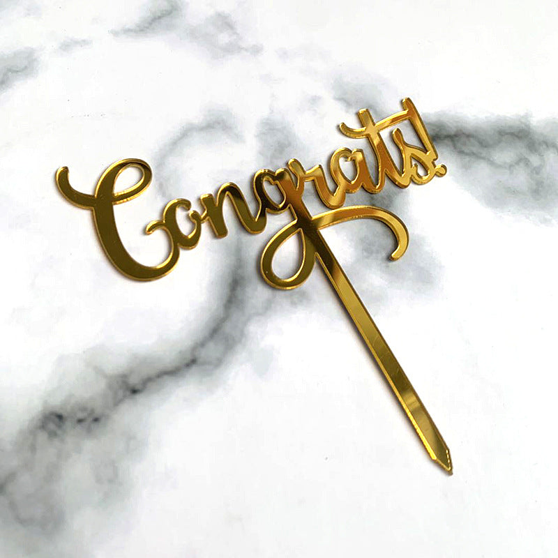 Congrats Grad Cake Topper Glitter Gold Congrats Grad 2025 Personalized For College University Graduate Party Decor Grad Cap Grad Gifts For Student Classmate Schoolmate