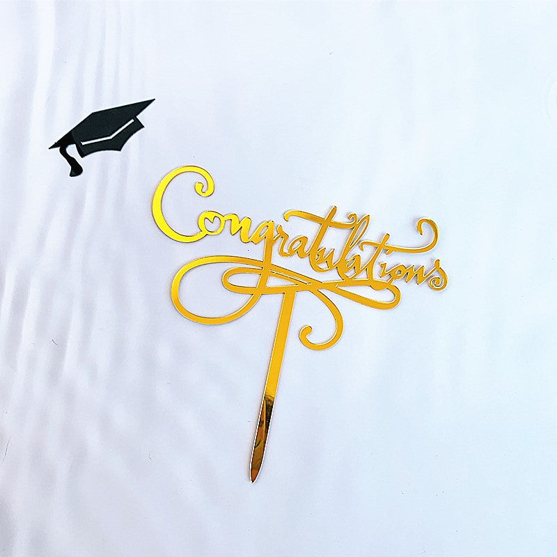 Photogenic Graduation Cake Topper | High-Definition Paper Insert for Cakes & Photo Studios, Matte Finish Cardstock Decor for Professional Party Photography, Celebration Sign with Seamless Background
