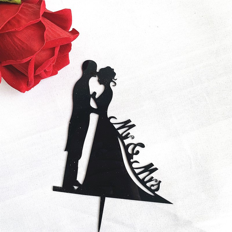 Mr and Mrs Cake Toppers Bride and Groom Sign Wedding Acrylic Cupcake Topper Happy Birthday Cake Topper Engagement Cake Toppers Decorations for Various Birthday Party Anniversary – New