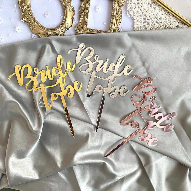 Cake Topper, Bride to Be, Cake, Muffin, Cake, Bride Decoration, 3 Colours, Rose, Gold, Silver, Cupcake Topper, JGA, Hen Party Decoration, Wedding, Wedding Cake, Party Decoration