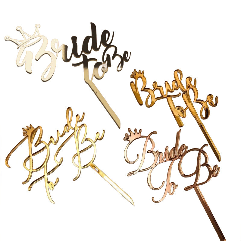 Cake Topper, Bride to Be, Cake, Muffin, Cake, Bride Decoration, 3 Colours, Rose, Gold, Silver, Cupcake Topper, JGA, Hen Party Decoration, Wedding, Wedding Cake, Party Decoration