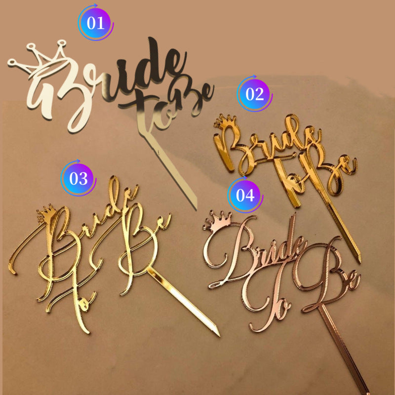 Cake Topper, Bride to Be, Cake, Muffin, Cake, Bride Decoration, 3 Colours, Rose, Gold, Silver, Cupcake Topper, JGA, Hen Party Decoration, Wedding, Wedding Cake, Party Decoration