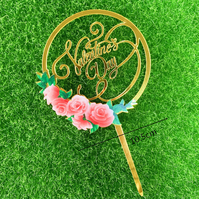 Birthday cake decorations，Wedding Party,Cake Topper Cake Decorations for Birthday, Topper Suitable for Family Birthday, Wedding Party, Anniversary Decoration