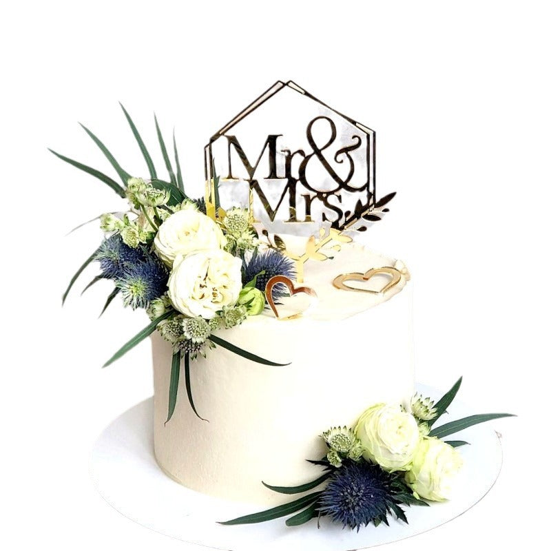 7pcs Mirror Golden Acrylic Happy Birthday Cake Topper Decoration Tools for Decor Kids, Birthday Party Celebration