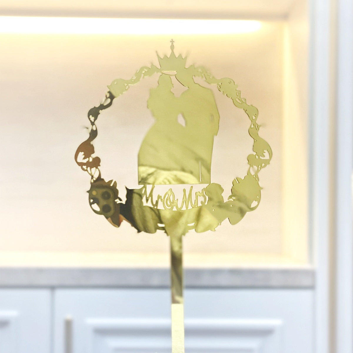 28 pcs It Was Always You Cake Topper for Wedding Bride And Groom Personalized Cake Toppers Mr & Mrs Wedding Cake Toppers Personalized Initials Wedding Cake Topper with Date Wood Brown Cake Topper