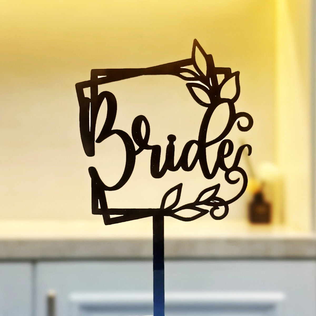 28 pcs It Was Always You Cake Topper for Wedding Bride And Groom Personalized Cake Toppers Mr & Mrs Wedding Cake Toppers Personalized Initials Wedding Cake Topper with Date Wood Brown Cake Topper