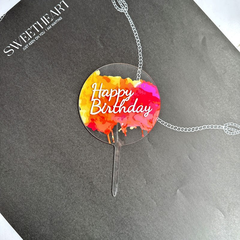 28pcs Blank Hexagon Acrylic Cake Toppers, Personalised Cake Topper, DIY Cake Topper, Cake Topper Blanks for Wedding, Birthday Festival Party Cake Decorations