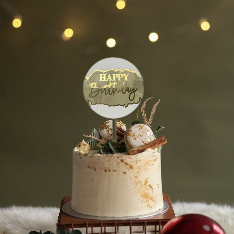 28pcs Blank Hexagon Acrylic Cake Toppers, Personalised Cake Topper, DIY Cake Topper, Cake Topper Blanks for Wedding, Birthday Festival Party Cake Decorations