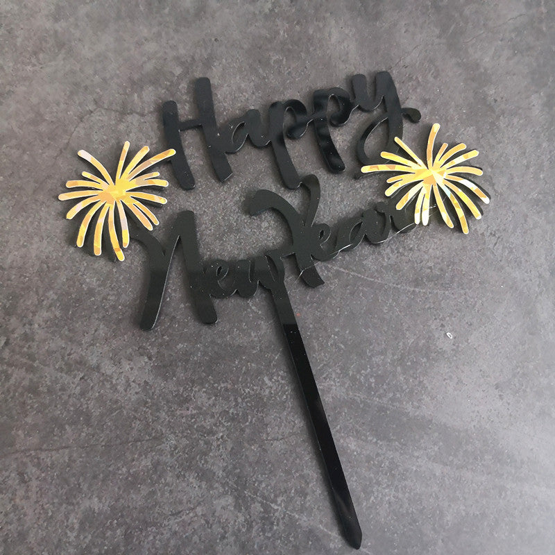 24pc Happy New Year Acrylic Cake Topper Cheers To The New Year Cake Toppers Hello 2024 Cake Decoration Cheers 2024 Gold Cake Decorations Cake Decor for 2024 New Years Eve Cake Supplies