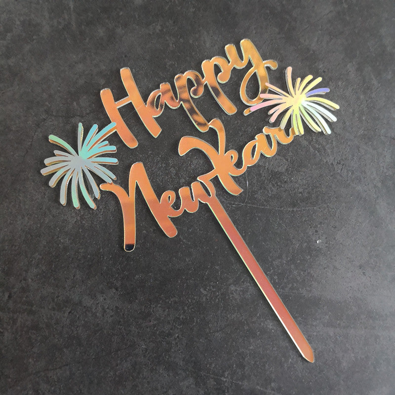 24pc Happy New Year Acrylic Cake Topper Cheers To The New Year Cake Toppers Hello 2024 Cake Decoration Cheers 2024 Gold Cake Decorations Cake Decor for 2024 New Years Eve Cake Supplies