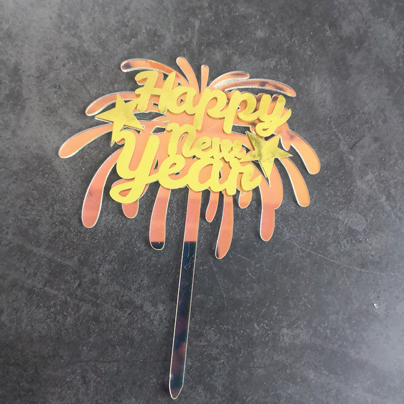 24pc Happy New Year Acrylic Cake Topper Cheers To The New Year Cake Toppers Hello 2024 Cake Decoration Cheers 2024 Gold Cake Decorations Cake Decor for 2024 New Years Eve Cake Supplies