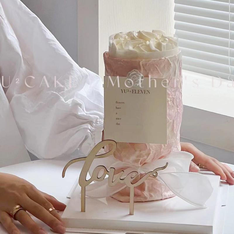 4pcs Bride to Be Cake Topper - Bridal Shower Cake Topper Wood Natural Color,For Wedding Shower/Engagement/Bachelorette Decorations (Wood Bride Topper)