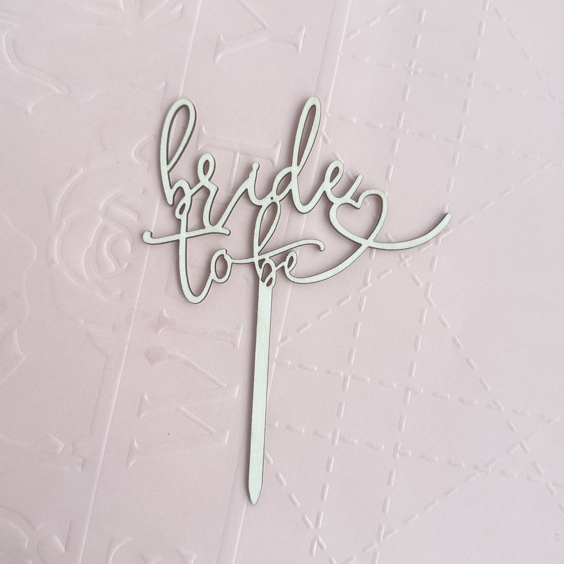 4pcs Bride to Be Cake Topper - Bridal Shower Cake Topper Wood Natural Color,For Wedding Shower/Engagement/Bachelorette Decorations (Wood Bride Topper)