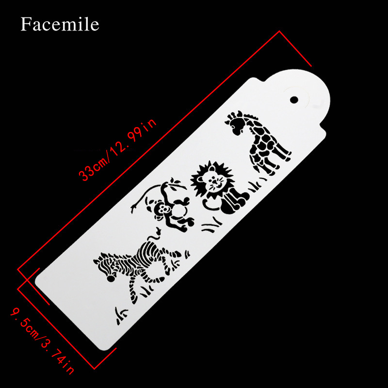 Cake Stencils Set, Lace & Floral Border Templates, 4-Piece Fondant Embossing Molds for Dessert Decorating, Spray & Airbrush Cake Stencils