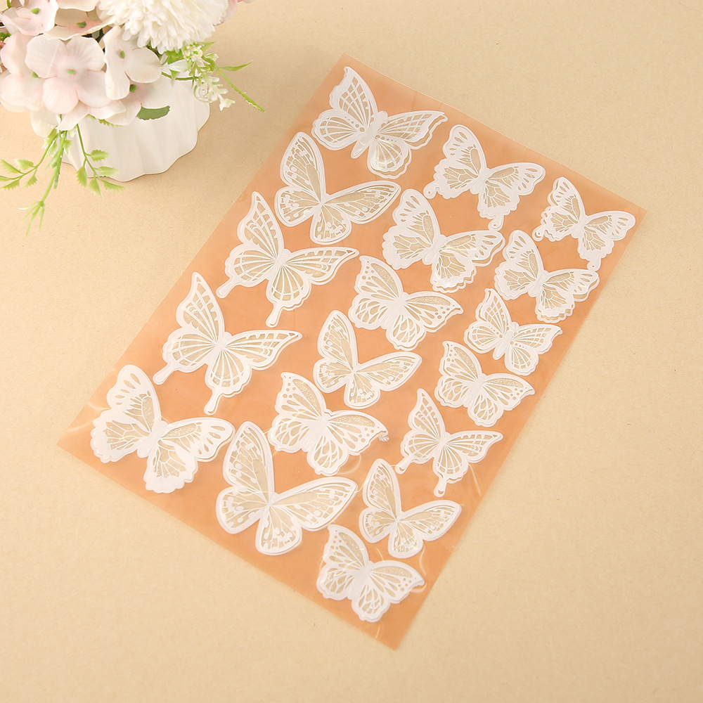Delicate Laser-Cut Butterflies for Wall & Cake Decor – Ethereal Lace Design, Food-Safe, 18pcs