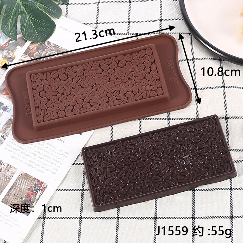 DIY Silicone Chocolate Bar Molds - Building Block & Geometric Pattern Molds for Fondant, Cake Decorating & Baking