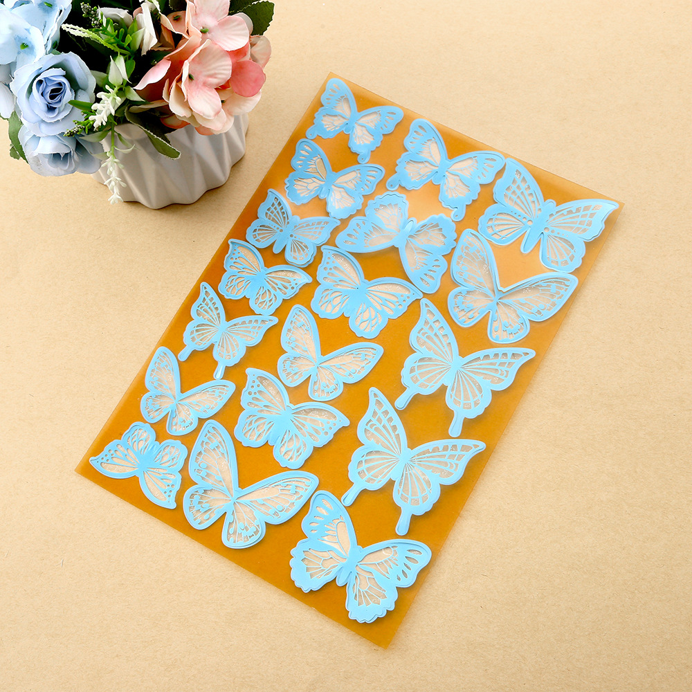 Delicate Laser-Cut Butterflies for Wall & Cake Decor – Ethereal Lace Design, Food-Safe, 18pcs