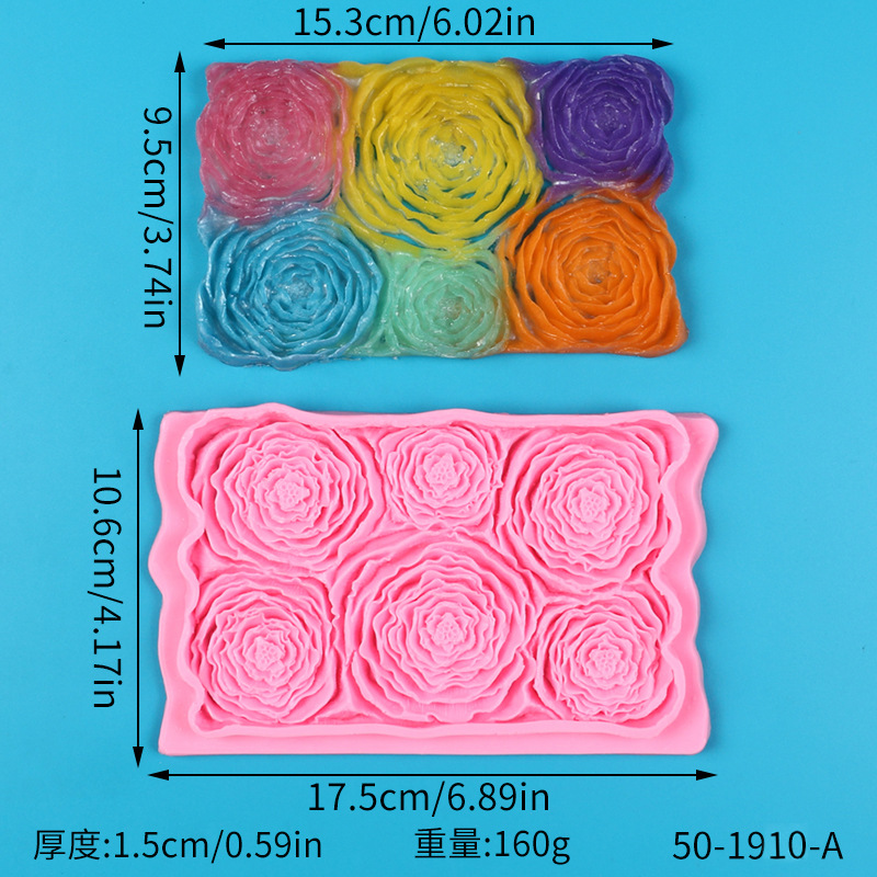 Lace Silicone Fondant Mold, Wedding Cake Border Decorating Tool, Hollow Pattern Chocolate Lace Mat for Dessert Edging