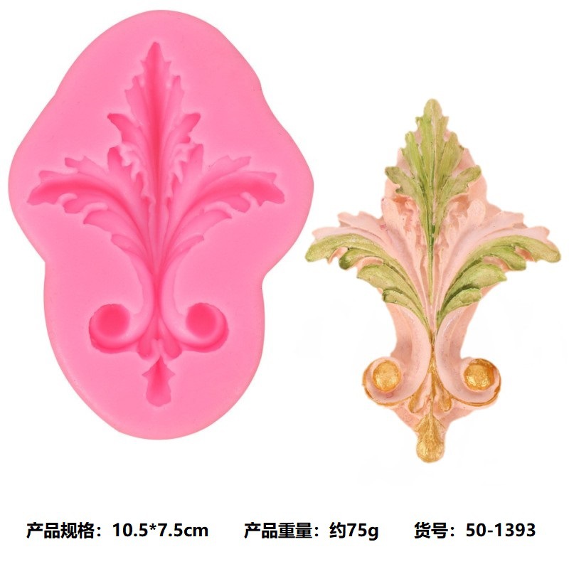 DIY Vintage European Relief Silicone Molds, Ornate Floral & Scrollwork Molds for Chocolate, Fondant & Cake Decorating