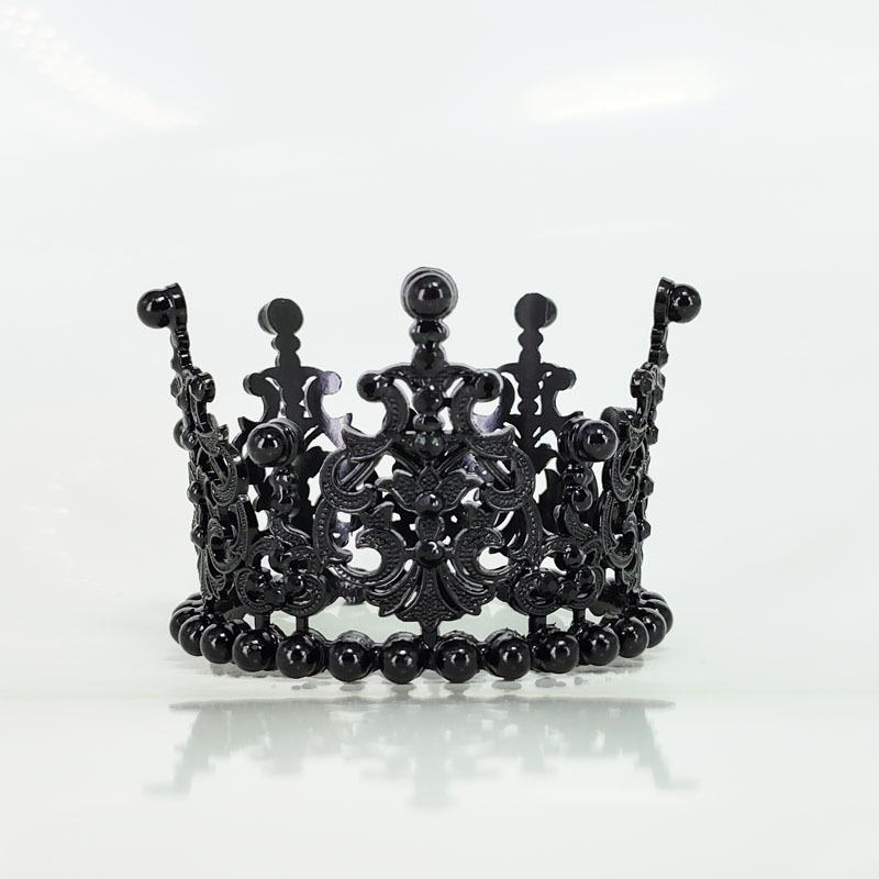 Full Diamond Pearl Bridal Large Crown - New Style Adult Wedding Headpiece, Reusable as Birthday Baking Cake Decoration