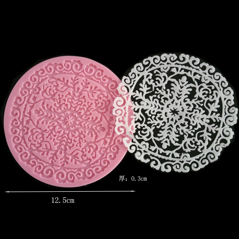 Silicone Lace Fondant Molds, Cake Border & Chocolate Decorating Molds with Intricate Lace Patterns