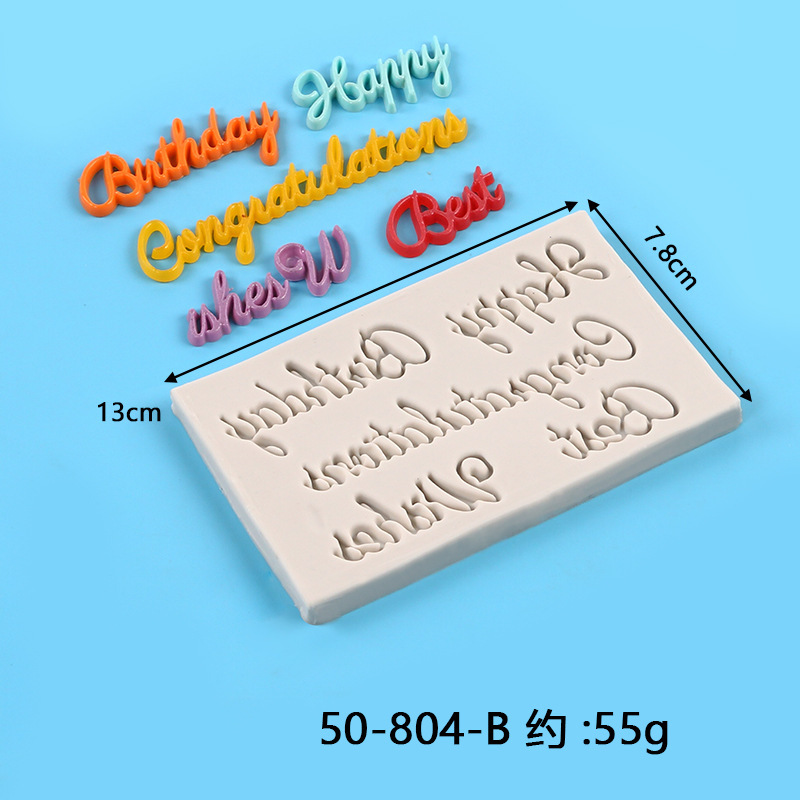 DIY Baking Uppercase Letter & Number Silicone Molds, Liquid Silicone Molds for Cake Decorating, Fondant, Clay & Chocolate