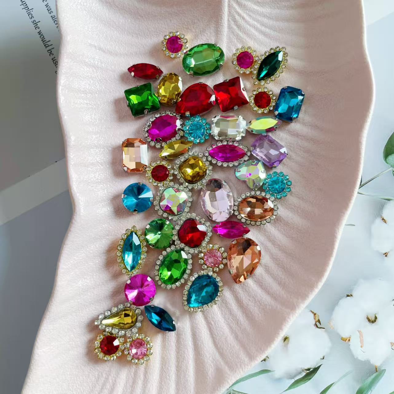Cross-Border Gem Cake Decoration Diamond Cake Topper Girls Birthday Cake Photo Props Party Decoration