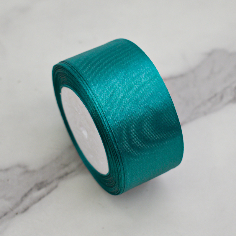 4cm Wide Solid Satin Ribbon Roll DIY Rose Flower Making Bow Ribbon Gift Wrapping Bouquet Packaging Wedding Party Hanging Decorative Ribbon