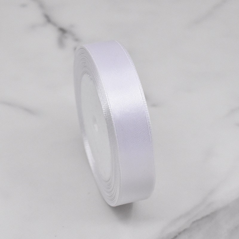 2cm Wide Satin Ribbon Roll Solid Color Gift Wrapping Ribbon for Flower Bouquet Baking Packaging DIY Bow Wedding Party Decoration Ribbon