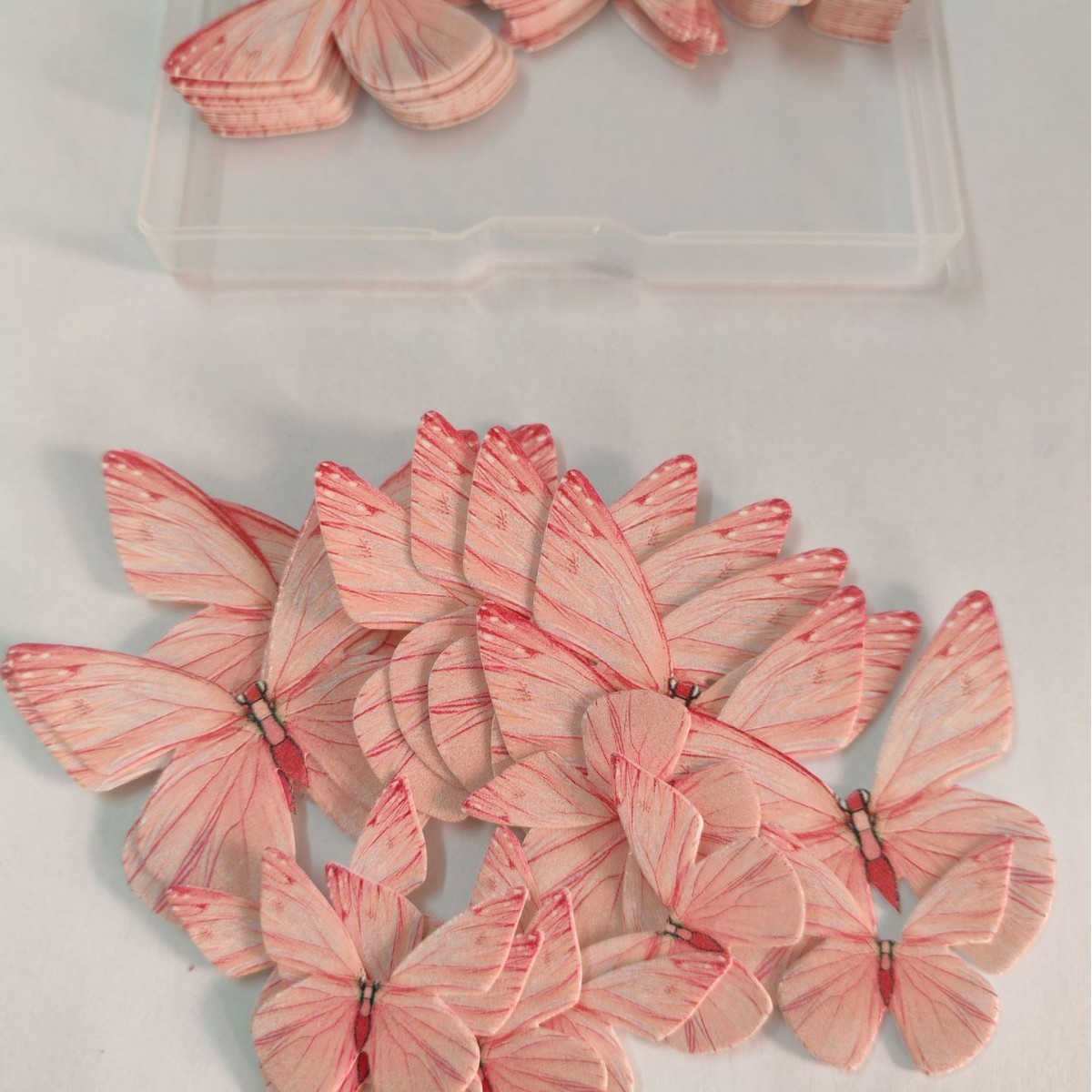 Rainforest Butterfly Collection | 72 Edible Wafer Butterflies in Tropical Color Spectrum, Gradient Wing Designs Mimicking Morpho & Swallowtail Species, Vibrant Garden Party Cake Decor