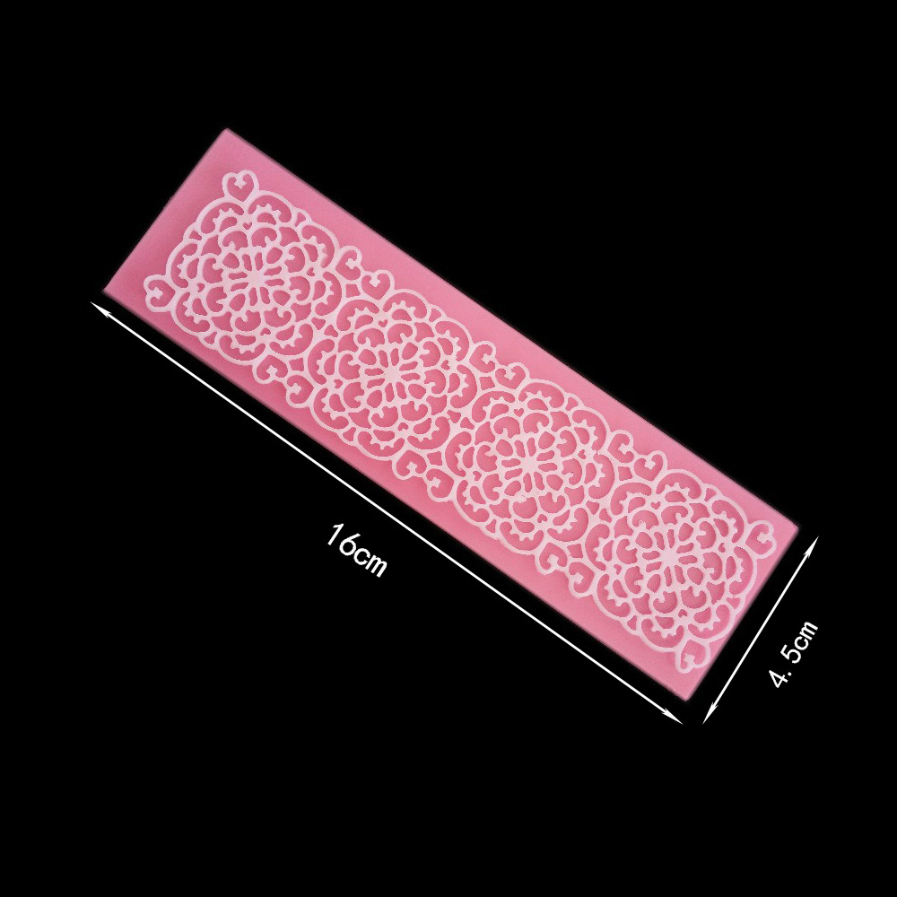 Silicone Lace Fondant Molds, Cake Border & Chocolate Decorating Molds with Intricate Lace Patterns