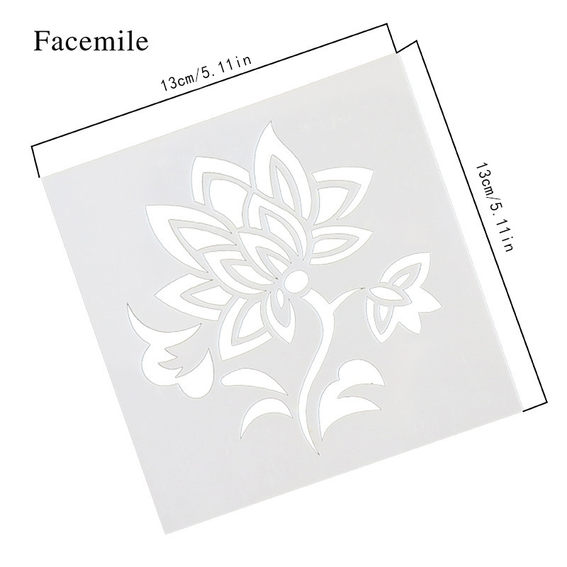 Cake Stencils Set, Lace & Floral Border Templates, 4-Piece Fondant Embossing Molds for Dessert Decorating, Spray & Airbrush Cake Stencils