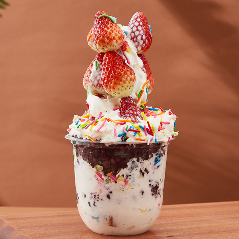 Popular Dessert Cups | U-Shaped Mille Crepe Cake & Fat Cups | Parfait, Ice Cream Sundae, Tiramisu, Mousse Cups for Baking